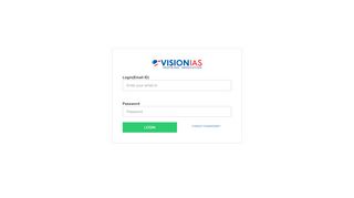 
                            2. Vision IAS StudentZone Login Form