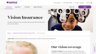 
                            2. Vision Insurance - aetna.com