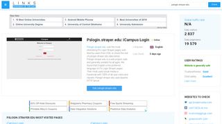 
                            7. Visit Pslogin.strayer.edu - ICampus Login.