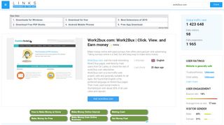 
                            2. Visit Work2bux.com - Work2Bux | Click. View. and Earn money.