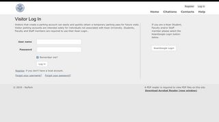 
                            7. Visitor Log In - Parking Account Login - NuPark