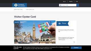 
                            9. Visitor Oyster Card | TfL Visitor Shop