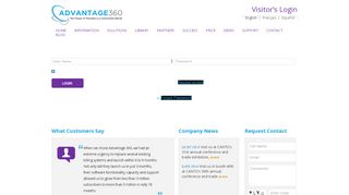 
                            2. Visitor's Login | Advantage360