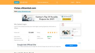 
                            8. Vistas.vhlcentral.com: VHL Central | Log in