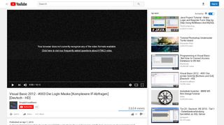 
                            9. Visual Basic 2012 - #003 Die LogIn Maske [Komplexere IF ...