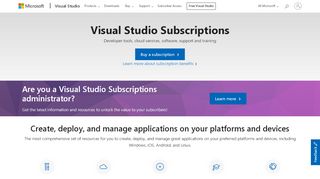 
                            11. Visual Studio Subscriptions - Visual Studio