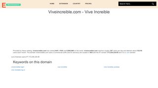 
                            8. viveincreible.com - Vive Increible