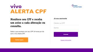 
                            1. Vivo - Alerta CPF