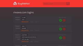 
                            7. viwawa.com passwords - BugMeNot