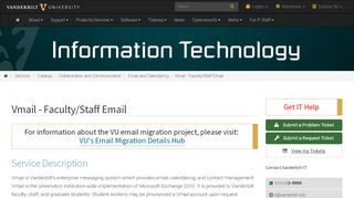 
                            7. Vmail - Faculty/Staff Email - it.vanderbilt.edu