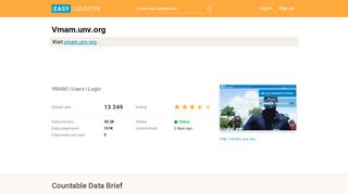 
                            8. Vmam.unv.org: VMAM | Users | Login - Easy Counter