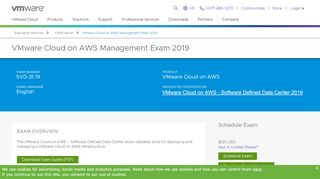 
                            5. VMware Cloud on AWS Management Exam 2019