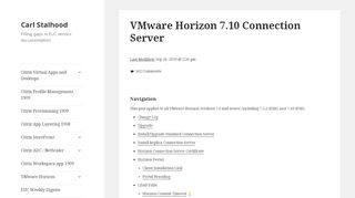 
                            8. VMware Horizon 7.9 Connection Server – Carl Stalhood