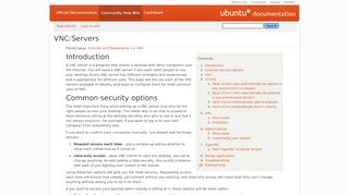 
                            4. VNC/Servers - Community Help Wiki - Ubuntu Documentation