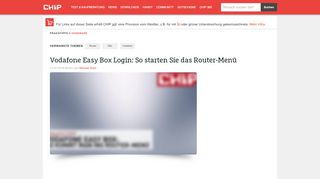 
                            9. Vodafone Easy Box Login: So starten Sie das Router …