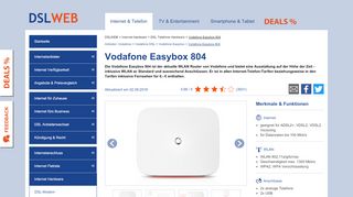 
                            8. Vodafone Easybox 804 - Funkionen, Technische Daten und Bilder