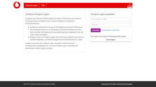 
                            2. Vodafone Hotspot-Logins