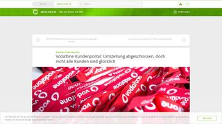 
                            8. Vodafone Kundenportal: Umstellung abgeschlossen, doch ...