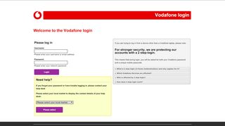 
                            9. Vodafone login