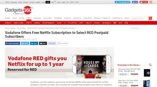 
                            3. Vodafone Offers Free Netflix Subscription to Select RED ...