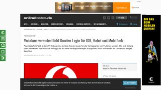 
                            9. Vodafone vereinheitlicht Kunden-Login für DSL, Kabel und ...