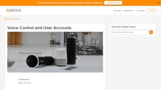 
                            4. Voice Control and User Accounts | Anova Culinary