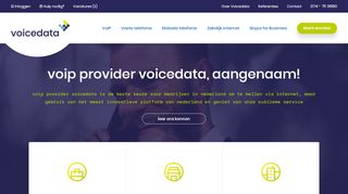 
                            2. VoIP Provider Voicedata - zakelijke telefonie en internet