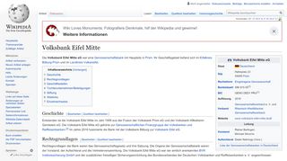 
                            9. Volksbank Eifel Mitte – Wikipedia