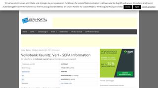 
                            8. Volksbank Kaunitz, Verl - SEPA Information - SEPA …