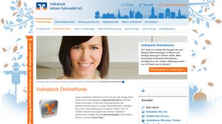 
                            2. Volksbank OnlineKonto - Volksbank Uelzen-Salzwedel eG