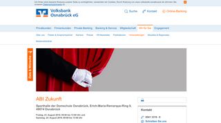 
                            8. Volksbank Osnabrück eG - ABI Zukunft - BLZ 26590025 - BIC ...