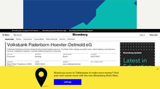 
                            2. Volksbank Paderborn-Hoexter-Detmold eG - Company Profile and ...