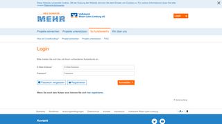 
                            2. Volksbank Rhein-Lahn-Limburg eG - Viele schaffen mehr - Login