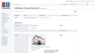 
                            5. Volksbank Uelzen-Salzwedel - Wikidata