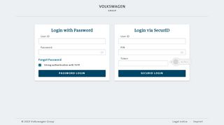 
                            4. VolkswagenGroup - login required