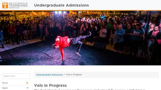 
                            5. Vols in Progress | Undergraduate Admissions - UTK Admissions