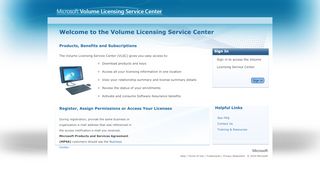 
                            2. Volume Licensing Service Center - Microsoft