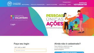 
                            3. Voluntários Votorantim - Login