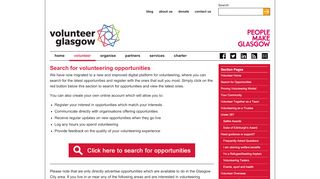 
                            3. Volunteer Glasgow » Search for Opportunities