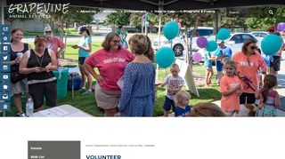 
                            8. Volunteer | Grapevine, TX - Official Website