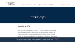 
                            9. Volunteer Internships | Council on Foreign Relations