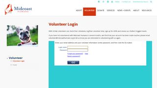 
                            3. Volunteer Login - Midcoast Humane