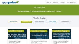 
                            2. Volunteer Tracker Blog - App-Garden