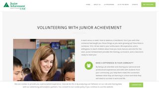 
                            1. Volunteers | Junior Achievement USA