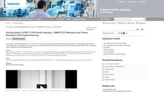 
                            3. Vorführsystem: STEP 7 (TIA Portal) Interplay - SIMATIC S7 Webcast ...