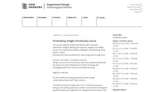 
                            5. Vorlesungsverzeichnis | Department Design | HAW HH