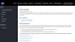 
                            9. VPN HOME | NASA