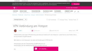 
                            9. VPN Verbindung am Hotspot | Telekom hilft Community