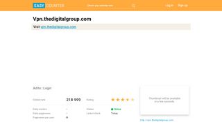 
                            3. Vpn.thedigitalgroup.com: Adito:::Login - Easy Counter