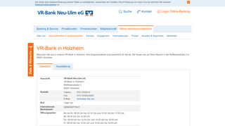 
                            2. VR-Bank in Holzheim | Real und digital - Die ...